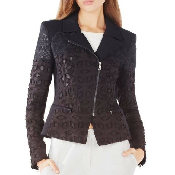 BCBGMAXAZRIA Black “BOE” Jacket Blazer Textured - Picture 1 of 4